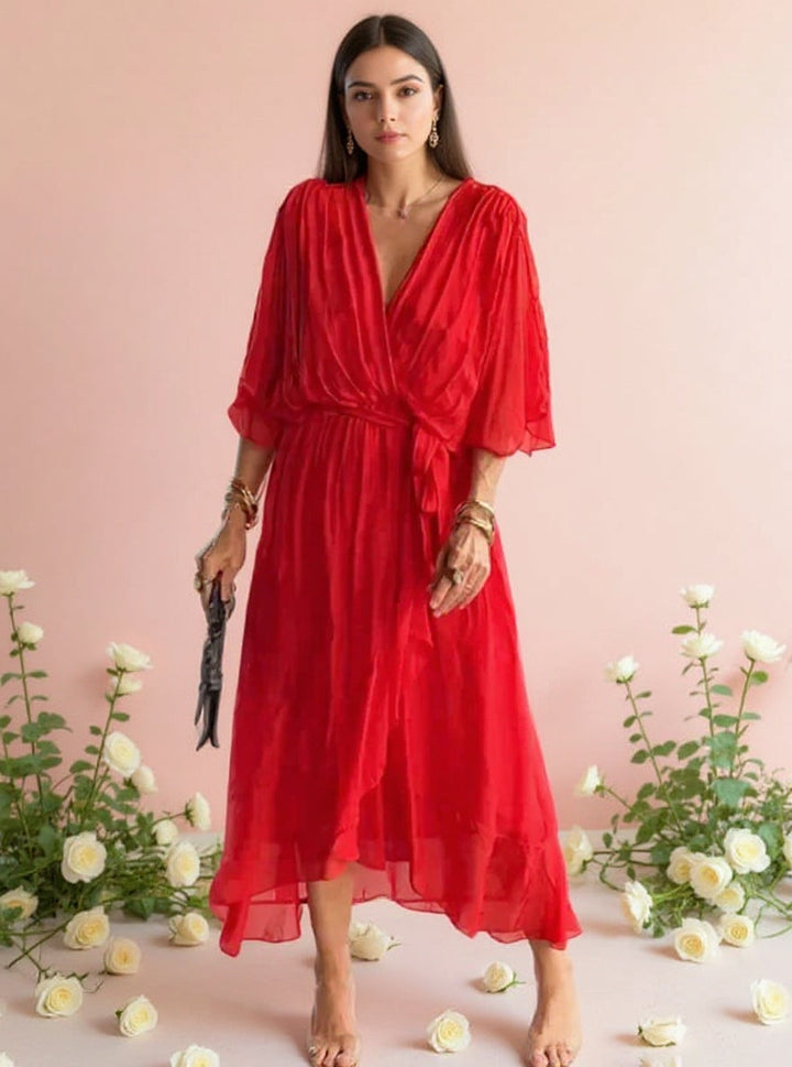 Yara - Elegant V-neck dress